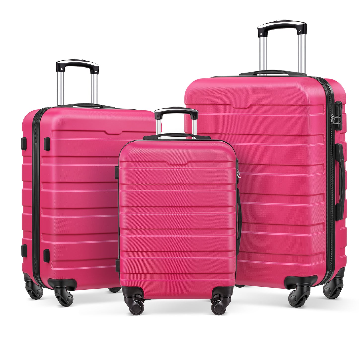 Gowill 4 Piece Luggage Set 16/20/24/28 inch Hardside Lightweight Suitcase with Spinner Wheels