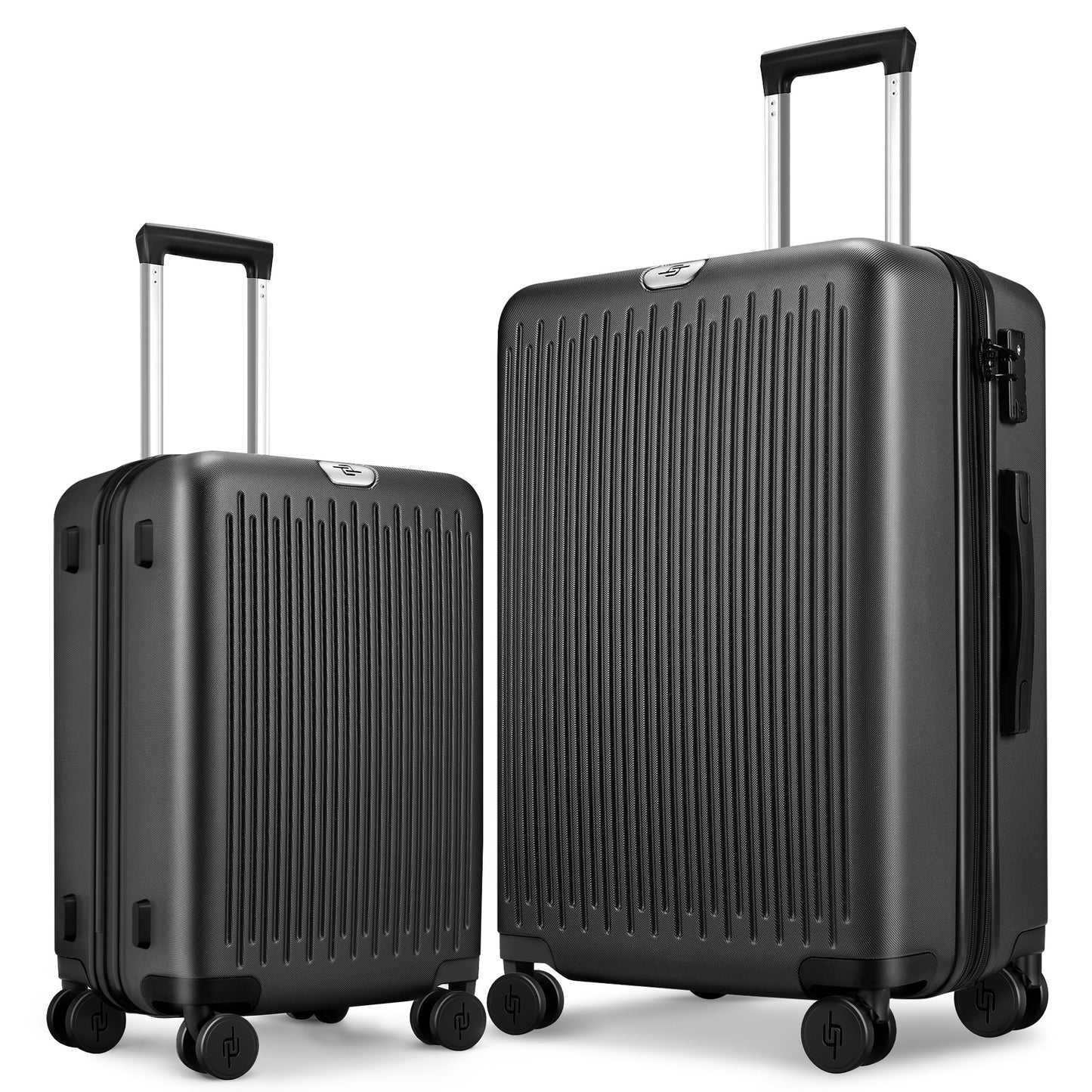Hard Expandable Luggage Sets with Double Spinner Wheels, TSA Lock, 3-Piece Suitcase Sets
