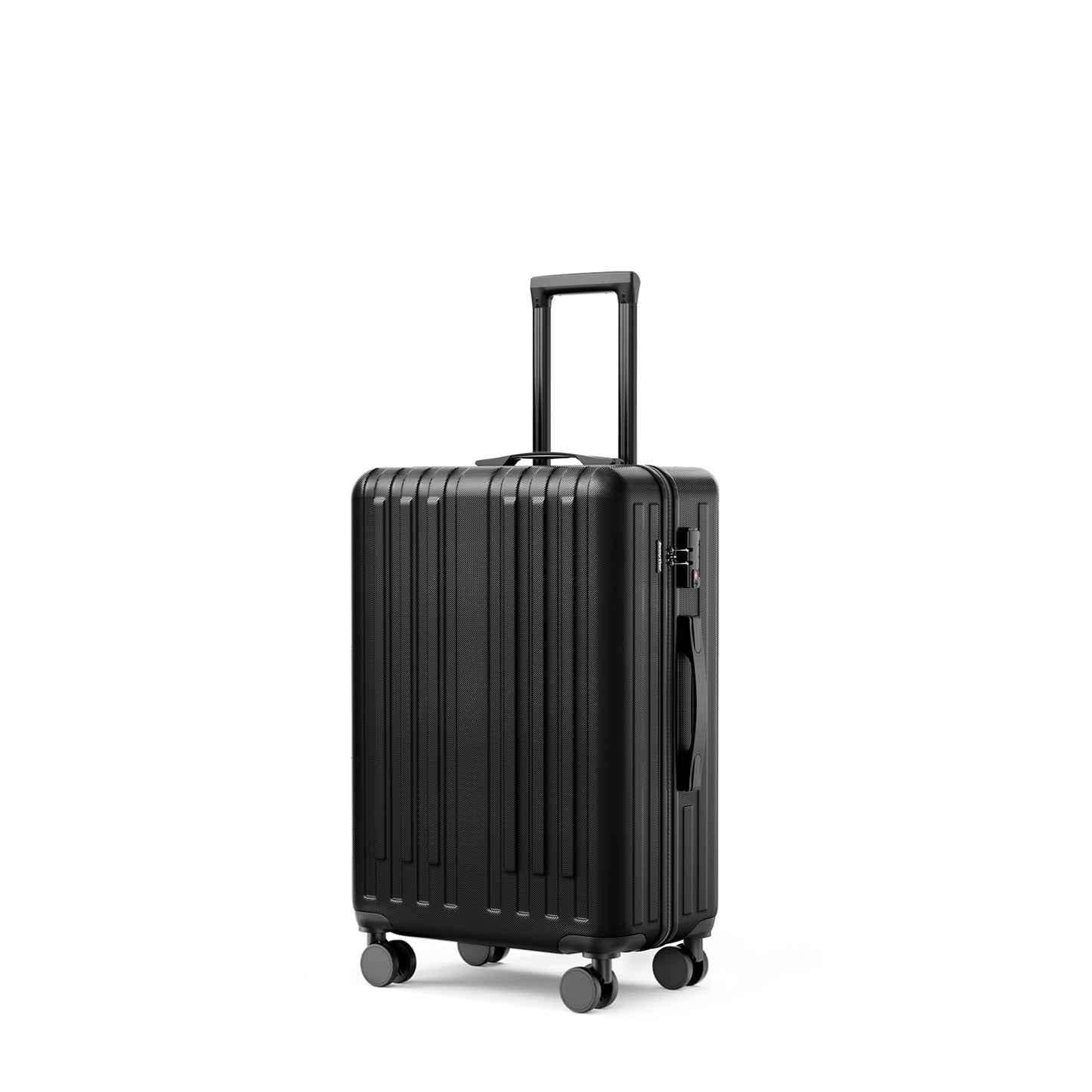 20 inch Carry on Luggage with Wheels Hardside Carry-on Suitcase for Airplane Business,Black