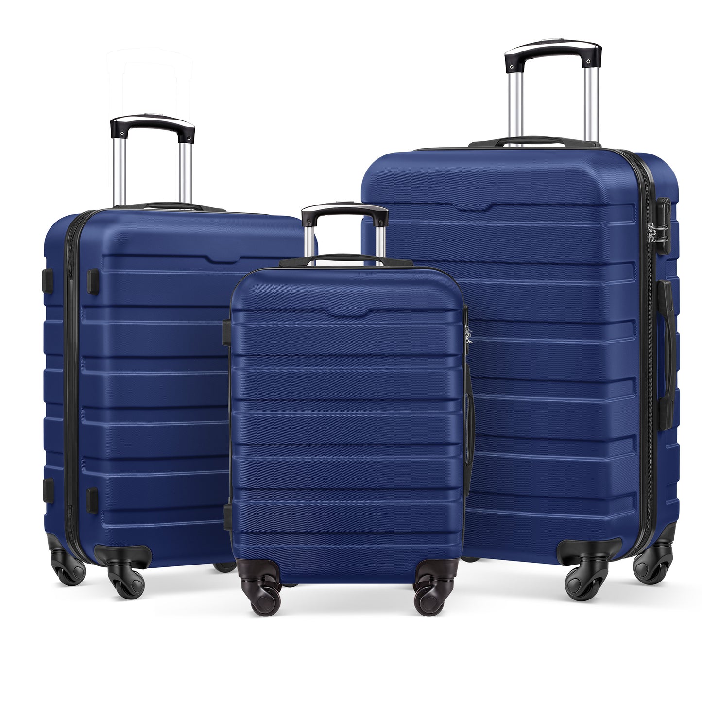 Gowill 4 Piece Luggage Set 16/20/24/28 inch Hardside Lightweight Suitcase with Spinner Wheels