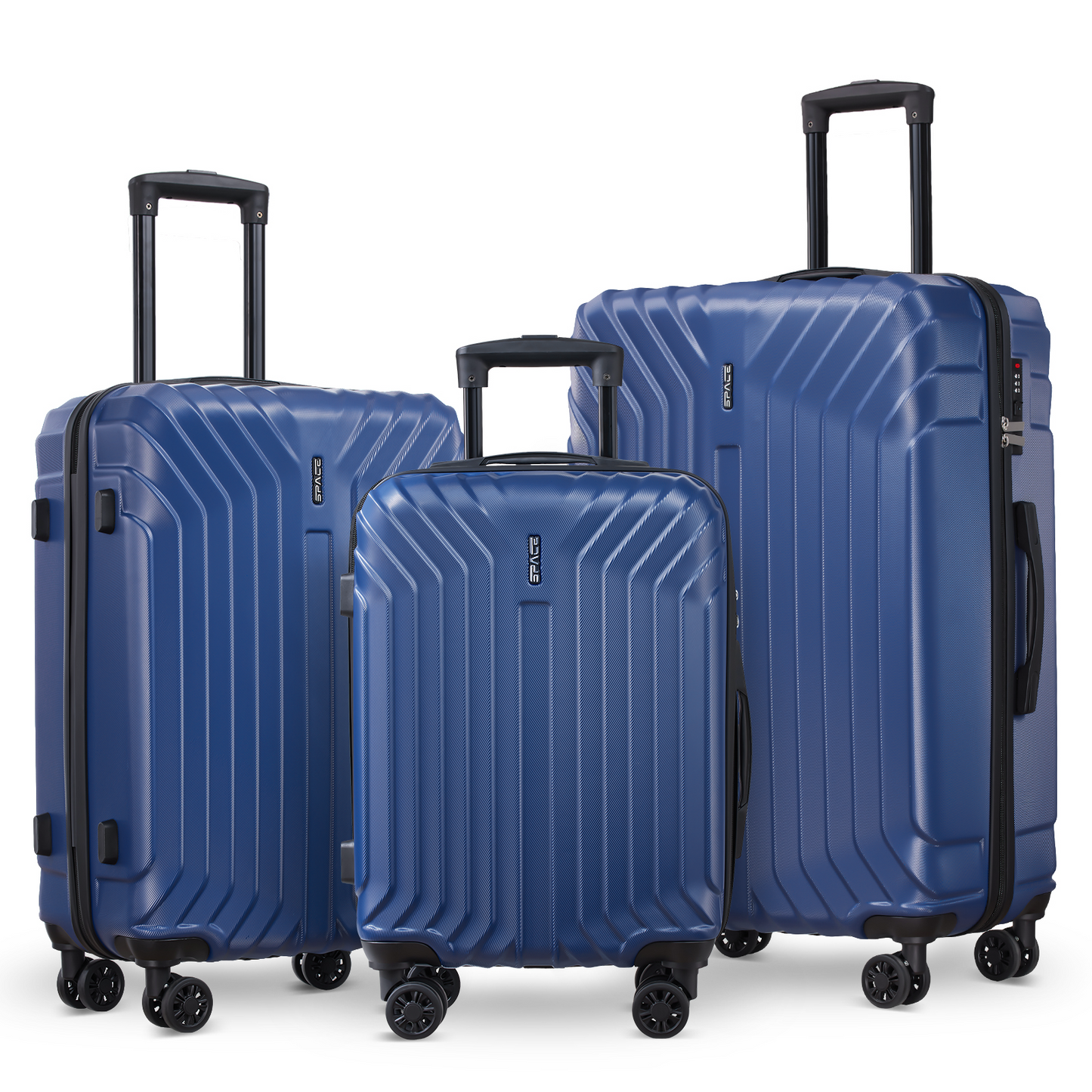 Gowill 3 Piece Luggage Set 28/24/20 inch Hardshell Lightweight Carry-on and Checked Suitcase with Spinner Wheels.
