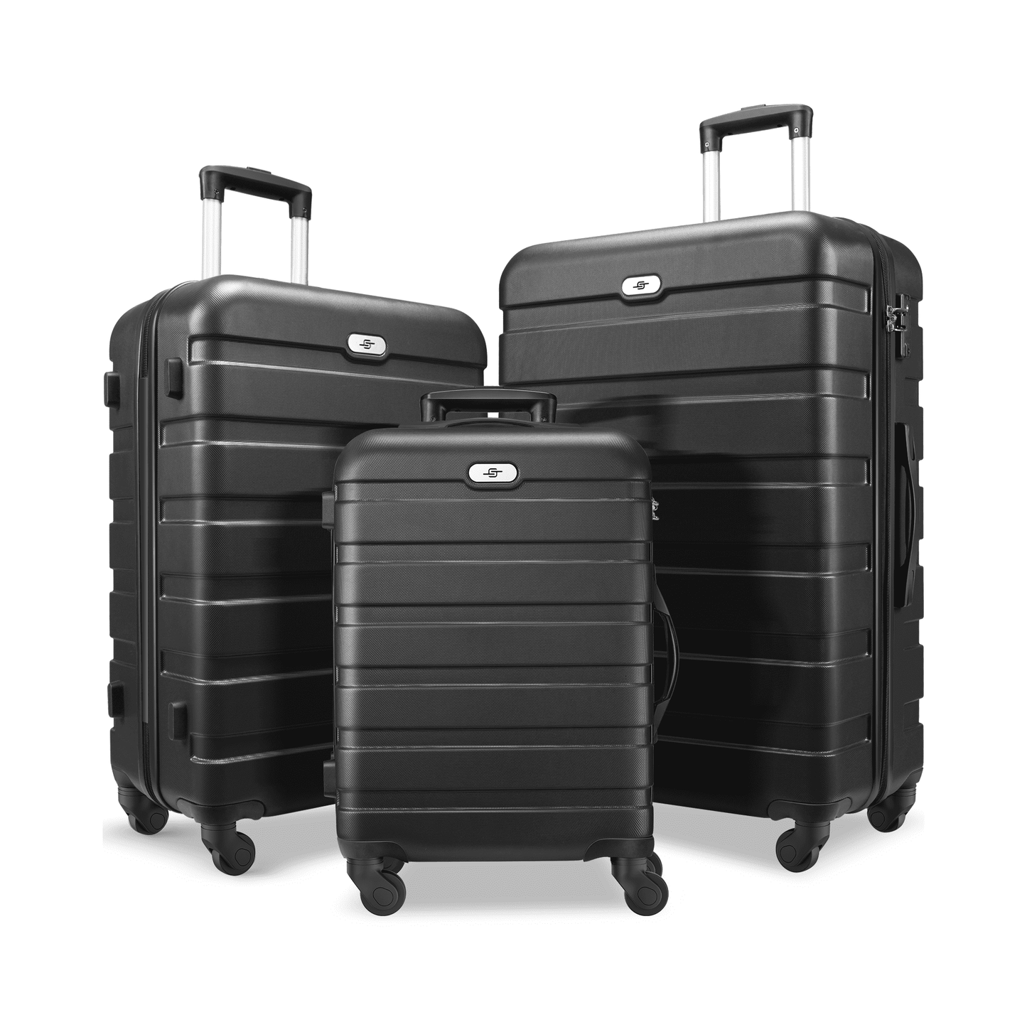 3 Piece Luggage Sets Hard Shell Suitcase Set with Spinner Wheels for Travel Trips Business 20" 24" 28"