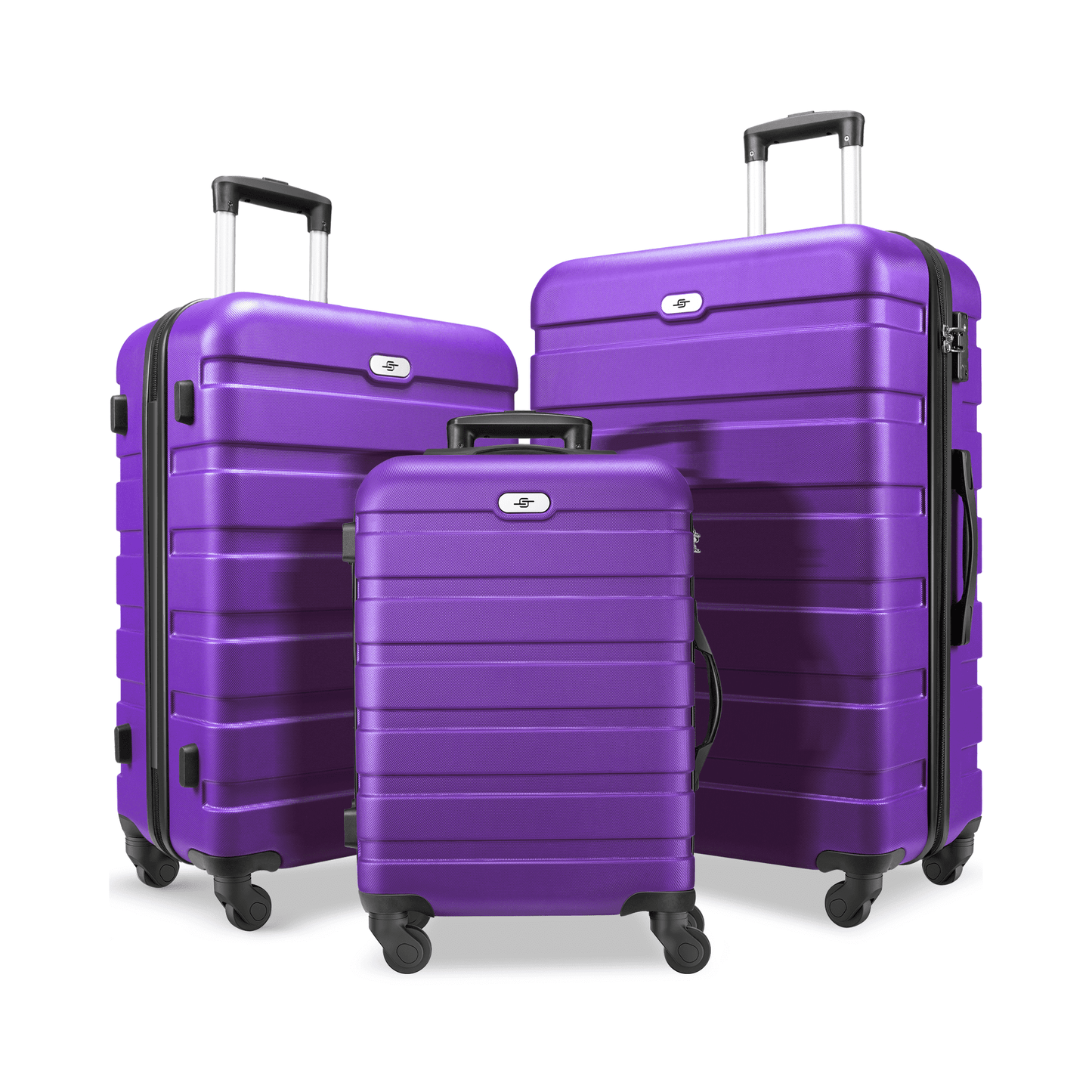 3 Piece Luggage Sets Hard Shell Suitcase Set with Spinner Wheels for Travel Trips Business 20" 24" 28"