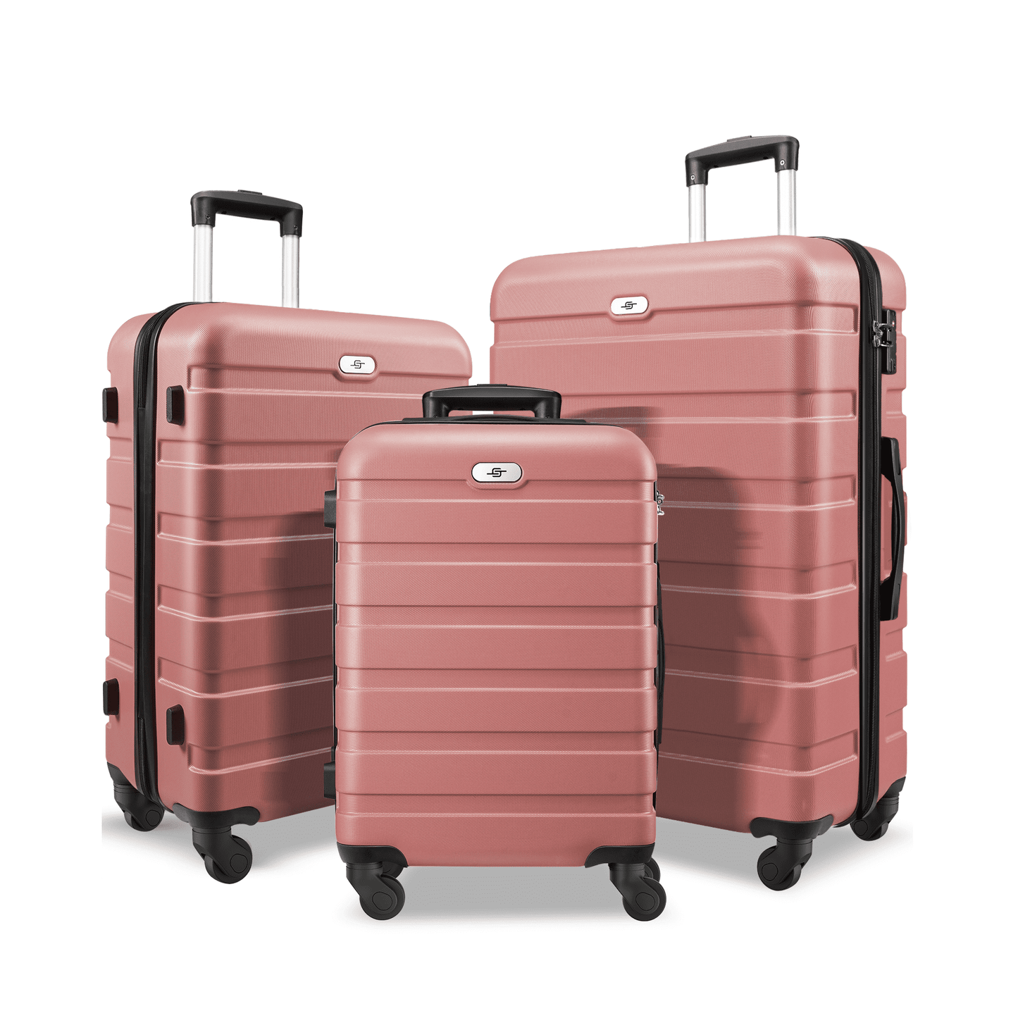 3 Piece Luggage Sets Hard Shell Suitcase Set with Spinner Wheels for Travel Trips Business 20" 24" 28"