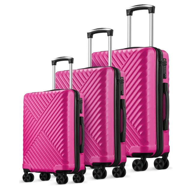 Luggage 3 Piece Set Expandable(only 28") Suitcase Set TSA Lock Spinner Double Wheels