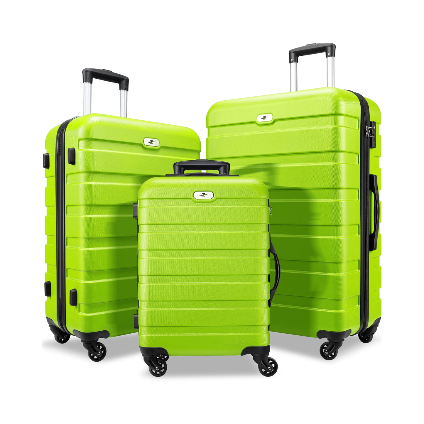 3 Piece Luggage Sets Hard Shell Suitcase Set with Spinner Wheels for Travel Trips Business 20" 24" 28"